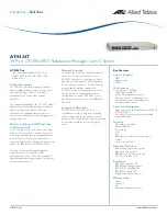 Allied Telesis AT-9424T AC Datasheet preview