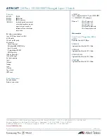 Предварительный просмотр 3 страницы Allied Telesis AT-9424T AC Datasheet