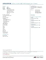 Preview for 3 page of Allied Telesis AT-9424T/POE Datasheet