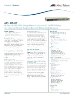 Предварительный просмотр 1 страницы Allied Telesis AT-9448Ts/XP AC Datasheet