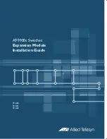 Предварительный просмотр 1 страницы Allied Telesis AT-9900s Series Installation Manual