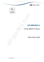 Allied Telesis AT-AAR256E v3 Quick Setup Manual предпросмотр