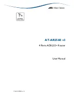 Preview for 1 page of Allied Telesis AT-AR256E v3 User Manual