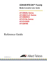 Preview for 1 page of Allied Telesis AT-CM20x Series Reference Manual