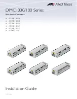 Preview for 1 page of Allied Telesis AT-DMC100/LC Installation Manual