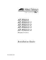 Allied Telesis AT-FS232 Series Installation Manual preview