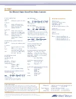 Preview for 2 page of Allied Telesis AT-FS237 Specifications