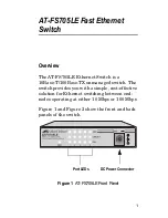 Предварительный просмотр 15 страницы Allied Telesis AT-FS705LE Installation Manual