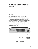 Предварительный просмотр 13 страницы Allied Telesis AT FS708LE  AT-FS708LE AT-FS708LE Installation Manual