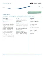 Preview for 1 page of Allied Telesis AT-FS717FC/SC Datasheet