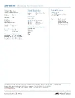 Preview for 2 page of Allied Telesis AT-FSW708 Specifications