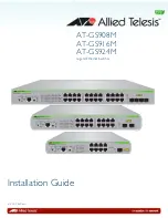 Allied Telesis AT-GS908M Installation Manual preview