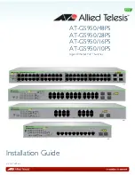 Предварительный просмотр 1 страницы Allied Telesis AT-GS950/10PS Installation Manual