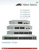 Предварительный просмотр 1 страницы Allied Telesis AT-GS950/16 Installation Manual