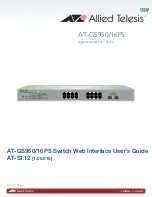 Предварительный просмотр 1 страницы Allied Telesis AT-GS950/16PS User Manual