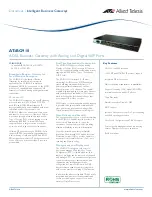 Allied Telesis AT-iBG910 Datasheet предпросмотр