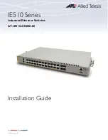 Allied Telesis AT-IE510-28GSX-80 Installation Manual предпросмотр