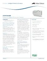 Предварительный просмотр 1 страницы Allied Telesis AT-iMG646BD-ON Datasheet