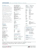 Предварительный просмотр 2 страницы Allied Telesis AT-iMG646BD-ON Datasheet