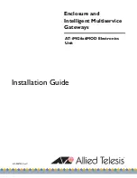 Preview for 1 page of Allied Telesis AT-iMG646MOD Installation Manual