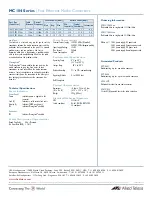 Preview for 2 page of Allied Telesis AT-MC104 Specifications