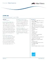 Allied Telesis AT-MC605 Datasheet preview