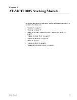 Preview for 73 page of Allied Telesis AT-MCF2000 Installation Manual