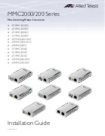 Preview for 1 page of Allied Telesis AT-MMC200/LC Installation Manual