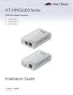 Preview for 1 page of Allied Telesis AT-MMC6005 Installation Manual