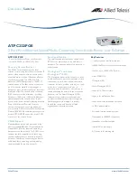 Allied Telesis AT-PC232/POE Datasheet preview