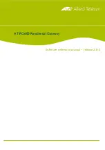 Allied Telesis AT-RG600 series Software Reference Manual preview