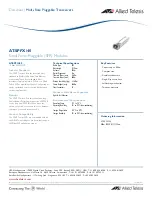 Allied Telesis AT-SPFX/40 Specification preview