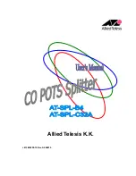 Предварительный просмотр 1 страницы Allied Telesis AT-SPL-B4 User Manual