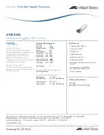 Allied Telesis AT-SPZX80 Specification предпросмотр