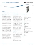 Preview for 1 page of Allied Telesis AT-TN118-A 2 Datasheet