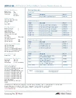 Preview for 2 page of Allied Telesis AT-TN121-A Specifications