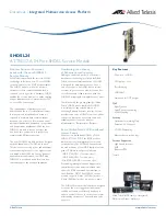 Preview for 1 page of Allied Telesis AT-TN127-A Specifications