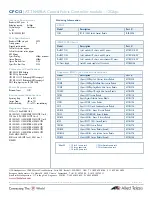 Preview for 2 page of Allied Telesis AT-TN408-A Specifications