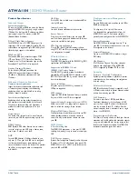 Preview for 2 page of Allied Telesis AT-WA1104G Specifications