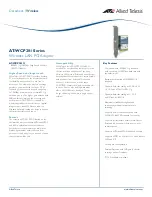 Allied Telesis AT WCP201G  AT-WCP201G-001 AT-WCP201G-001 Datasheet preview