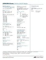 Предварительный просмотр 2 страницы Allied Telesis AT WCP201G  AT-WCP201G-001 AT-WCP201G-001 Datasheet