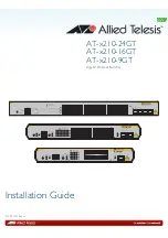 Allied Telesis AT-x210 Series Installation Manual preview