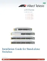 Allied Telesis AT-x310-26FP Installation Manual preview