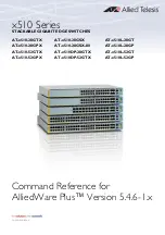 Allied Telesis AT-x510-28GPX Command Reference Manual preview