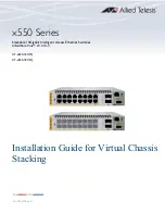 Allied Telesis AT-x550-18XSQ Installation Manual preview