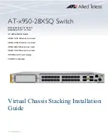 Preview for 1 page of Allied Telesis AT-x950-28XSQ Installation Manual