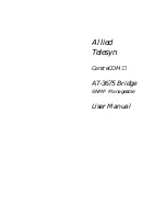 Allied Telesis CentreCOM AT-3675 Bridge User Manual preview