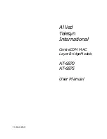 Preview for 1 page of Allied Telesis CentreCOM AT-6870 User Manual