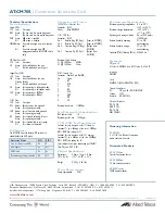 Preview for 2 page of Allied Telesis CONVERTEON AT-CM70S Specifications