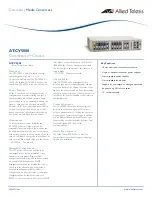 Allied Telesis Converteon AT-CV5000 Datasheet preview